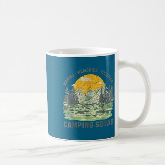 Retro Family Camng Crew Est 2025 Camper Camp Camng コーヒーマグカップ (右)
