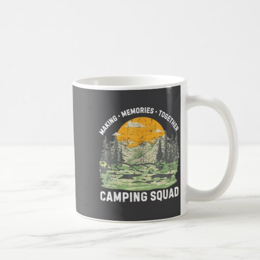 Retro Family Camng Crew Est 2025 Camper Camp Camng コーヒーマグカップ (右)