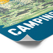 Retro Family Camng Crew Est 2025 Camper Camp Camng ポスター (角)
