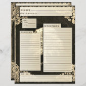 Retro Family Recipe Insert (正面/裏面)