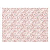 Retro Farmhouse Wildflower Large Scale Dusty Rose テーブルクロス (正面(横))