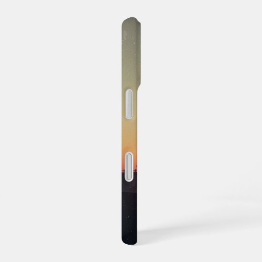 Retro Farmstead Silhouette iPhone 16ケース (右側面)