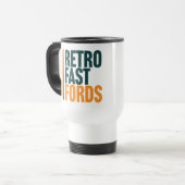 Retro Fast Fords Travel Mug トラベルマグ (正面左)