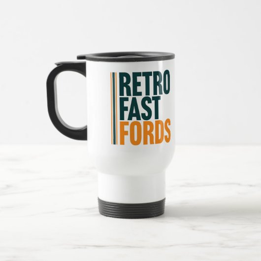 Retro Fast Fords Travel Mug トラベルマグ (左)