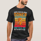Retro Feed Me Doner Funny Saying - Turkish Kebab Tシャツ (正面)