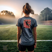 Retro Female Soccer Goalkeeper トライブレンドＴシャツ