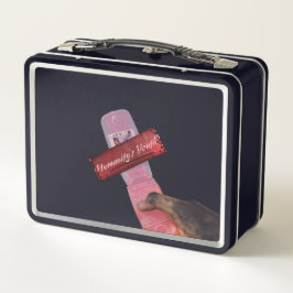 retro feminist aesthetic lunch box メタルランチボックス
