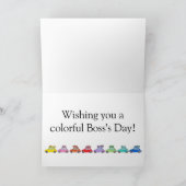 Retro Fiat 500´s Boss's Day カード (内部)