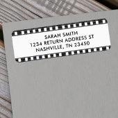 Retro Film Strip Address ラベル
