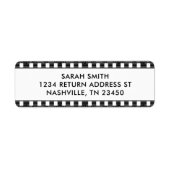 Retro Film Strip Address ラベル (正面)