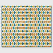 Retro Fish Mid Century Modern Multicolor Pattern ラッピングペーパー (フラット)