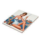 Retro Fishing Pin-up タイル (側面)