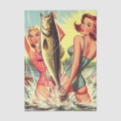 Retro Fishing Pinups 薄葉紙 (正面)
