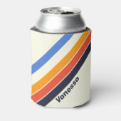 Retro five Stripes with Name 缶クーラー (缶裏面)