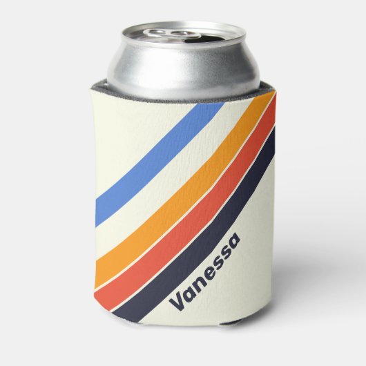 Retro five Stripes with Name 缶クーラー (缶裏面)
