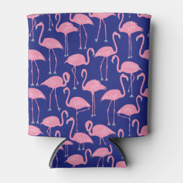 Retro Flamingo | Summer Poolside Cool Coastal 缶クーラー