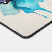 Retro Floating Butterfly Doodle Art デスクマット (コーナー)