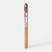 Retro Floating Cliffs Pixel Art iPhone 16ケース (左側面)