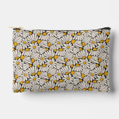 Retro floral botanical block print アクセサリーポーチ (正面)