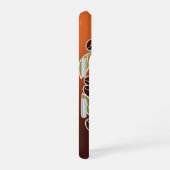 Retro Floral Coffee Cup iPhone 16ケース (右側面)