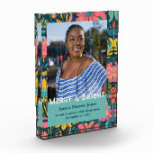 Retro Floral Gifts for African American Daughter フォトブロック (左)