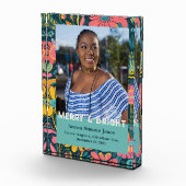 Retro Floral Gifts for African American Daughter フォトブロック (右)