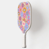 Retro Floral Monogram Pickleball Paddle  ピックルボールラケット (左)