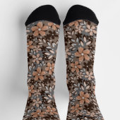 Retro floral pattern. ソックス (上部)