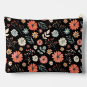 Retro Floral Seamless Pattern Vintage Inspired  アクセサリーポーチ (裏面)