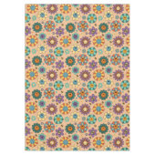 Retro Floral Tablecloth 60s Pastel Style Accent テーブルクロス (正面)