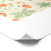 Retro Flower ポスター (角)