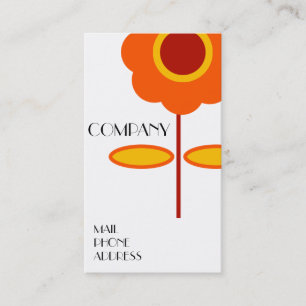 RETRO FLOWER BUSINESS CARD 名刺
