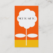 RETRO FLOWER BUSINESS CARD 名刺 (裏面)