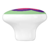 Retro Flower Flowers Blumen Muster 70er 70ies 70s セラミックノブ (側面)