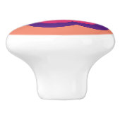 Retro Flower Flowers Blumen Muster 70er 70ies 70s セラミックノブ (側面)