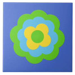 Retro Flower Flowers Blumen Muster 70er 70ies 70s タイル