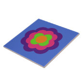 Retro Flower Flowers Blumen Muster 70er 70ies 70s タイル (側面)