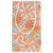Retro Flower Garden Pattern スモールペーパーバッグ (正面)