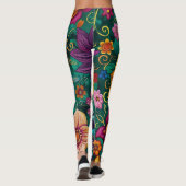Retro Flower Leggings レギンス (裏面)