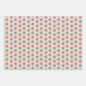 Retro flower summer ラッピングペーパーシート (正面2)