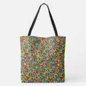 Retro flowers トートバッグ (裏面)