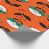Retro flowers and leaves seamless pattern.  ラッピングペーパー (角)