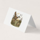 Retro-Flying-Mallard-Duck-Hunting 名刺 (正面)