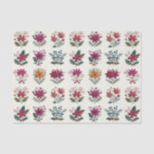 Retro Folk Floral Christmas 薄葉紙 (正面)