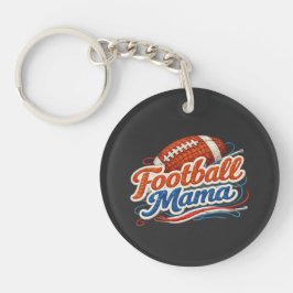 Retro Football Mama Mother's Day Keychain キーホルダー