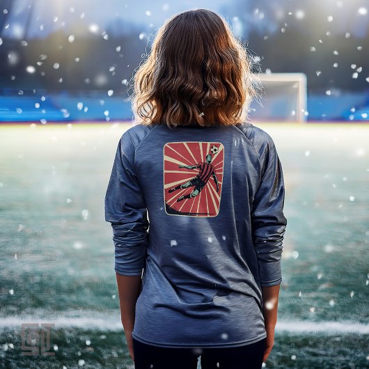 Retro Football Soccer Header Glory Tシャツ