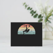 Retro Football Sunset Vintage Football Sunrise ポストカード (スタンド正面)