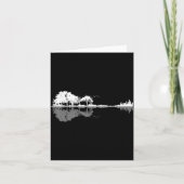 Retro Forest Funny Nature Guitar Clic Music  カード (正面)