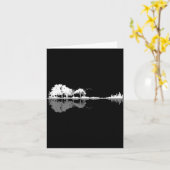 Retro Forest Funny Nature Guitar Clic Music  カード (黄色い花)