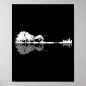 Retro Forest Funny Nature Guitar Clic Music  ポスター (正面)